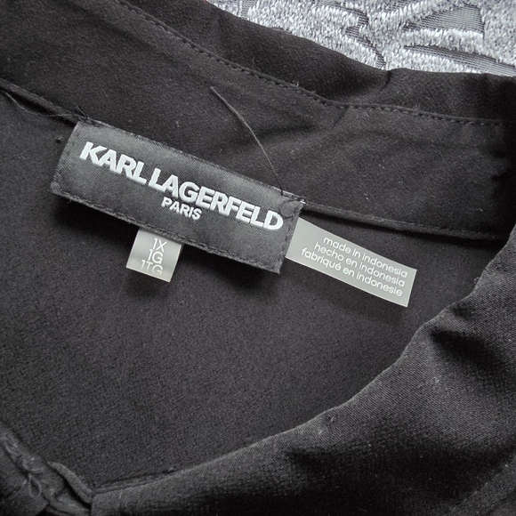 Karl Lagerfeld Paris Womens Plus Size Utility Shirt NWT - Picture 4 of 11